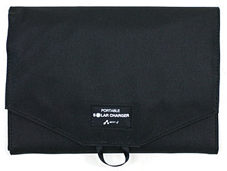 ﾎﾟｰﾀﾌﾞﾙｿｰﾗｰ充電器[14W型] ﾌﾞﾗｯｸ 160X230X30mm(折りたたみ時) 　約620g
